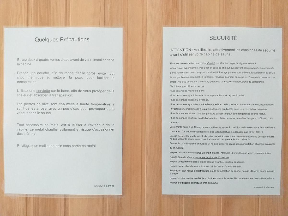 Centre Ville A Pied Appt Avec Sauna, Linge, Wifi, Stationnement Gratuit Vannes Rom bilde